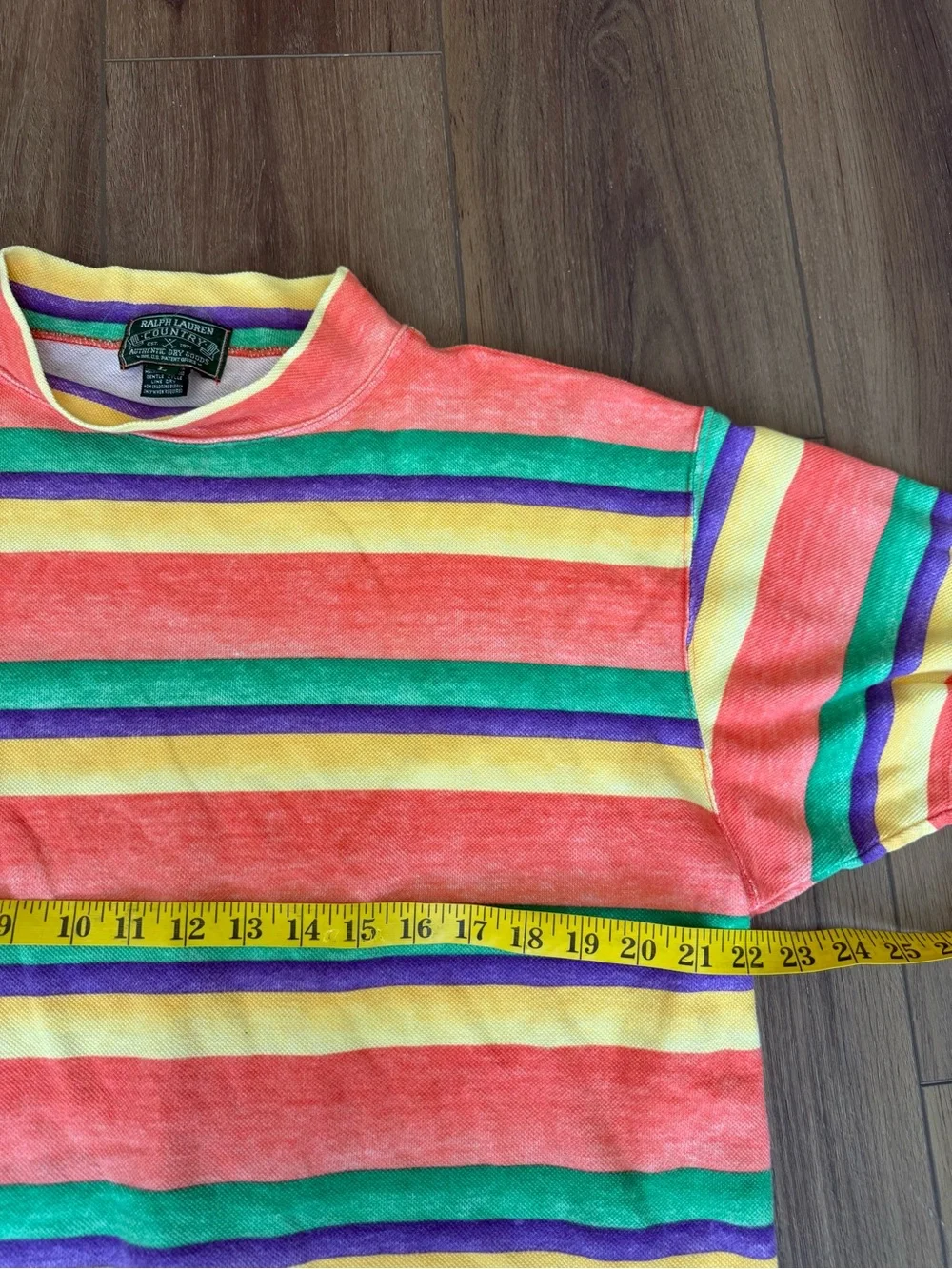 Vintage Ralph Lauren Country Multicolor Striped USA CP RL 90s Country Pony Large